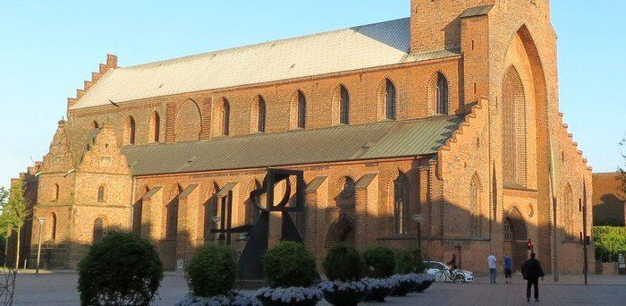 de fem vestlige fag Odense Domkirke